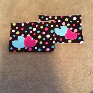 Handcrafted matching pouch set